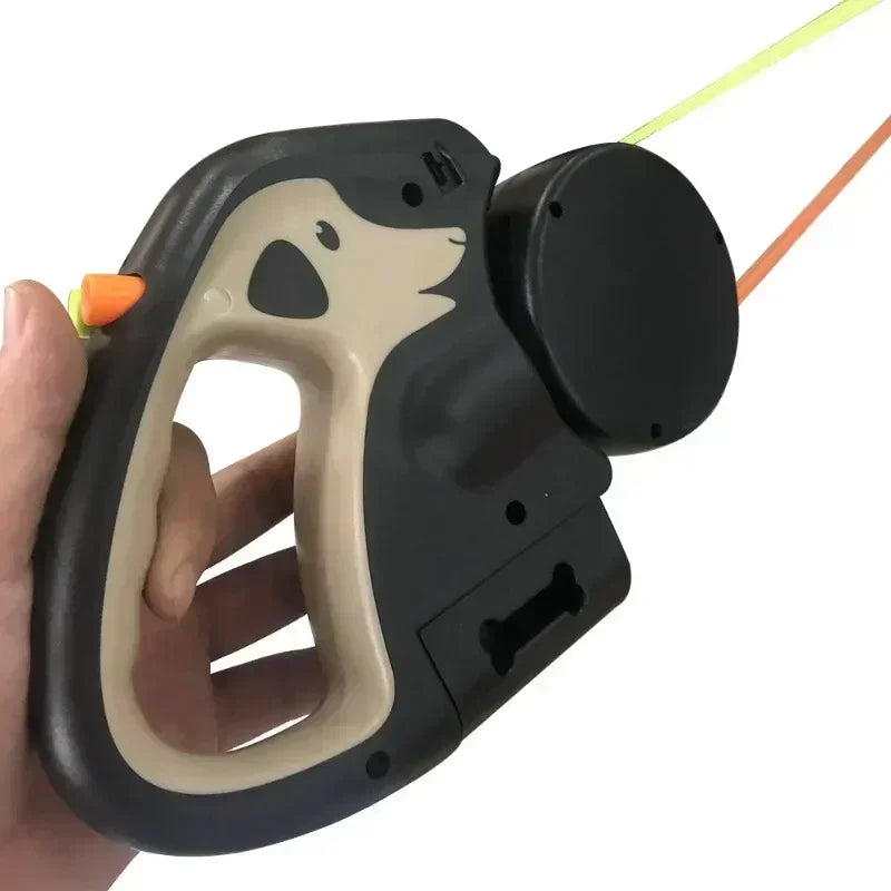 3m Retractable Rotating Pet Leash for 2 Dogs Multifunctional Double Rope Leashes with Flashlight and Poop Bag Box